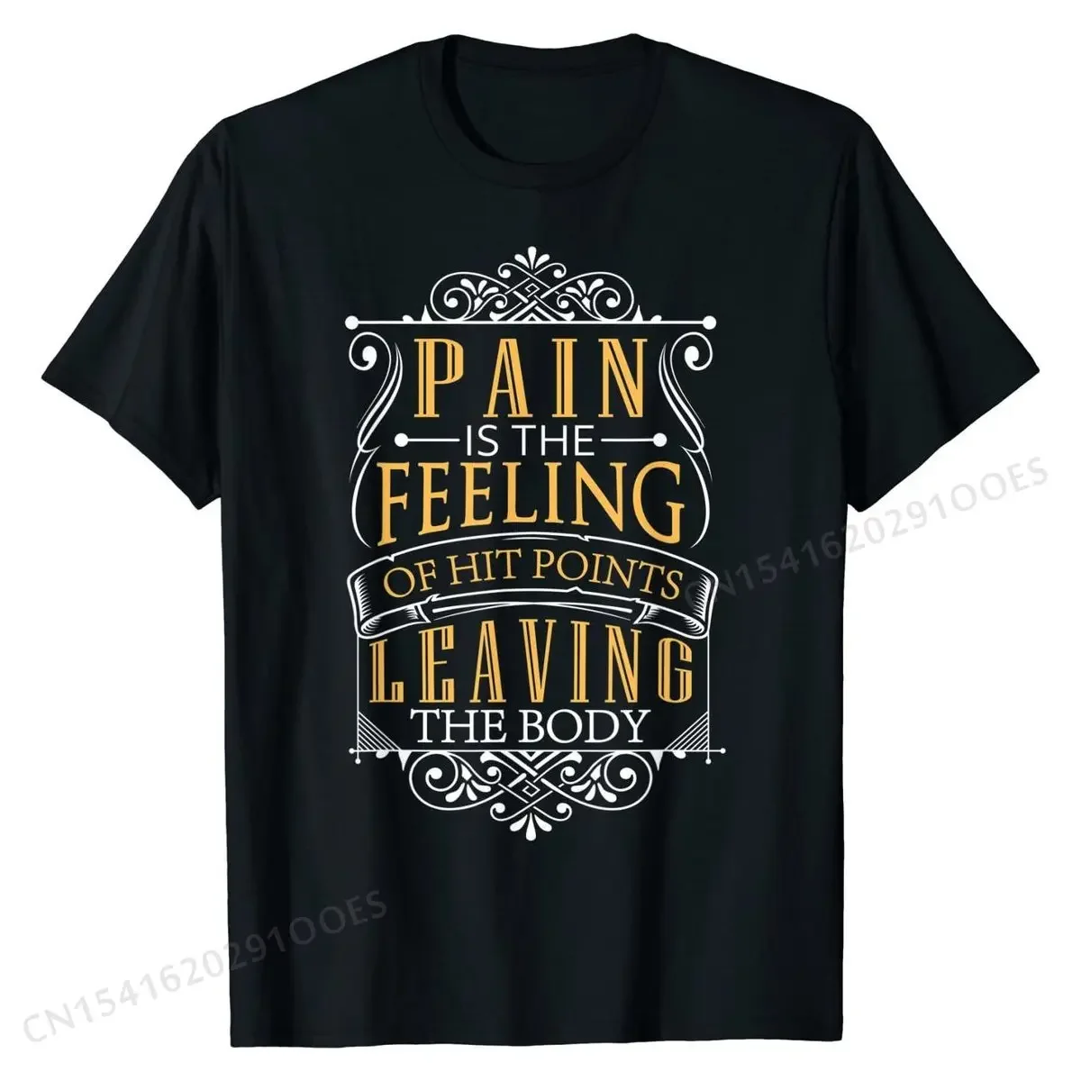 Pain Is Hit Points Leaving The Body Funny RPG Gamer T-Shirt Custom T Shirts Tops Shirt for Men New  Cotton Casual T Shirt