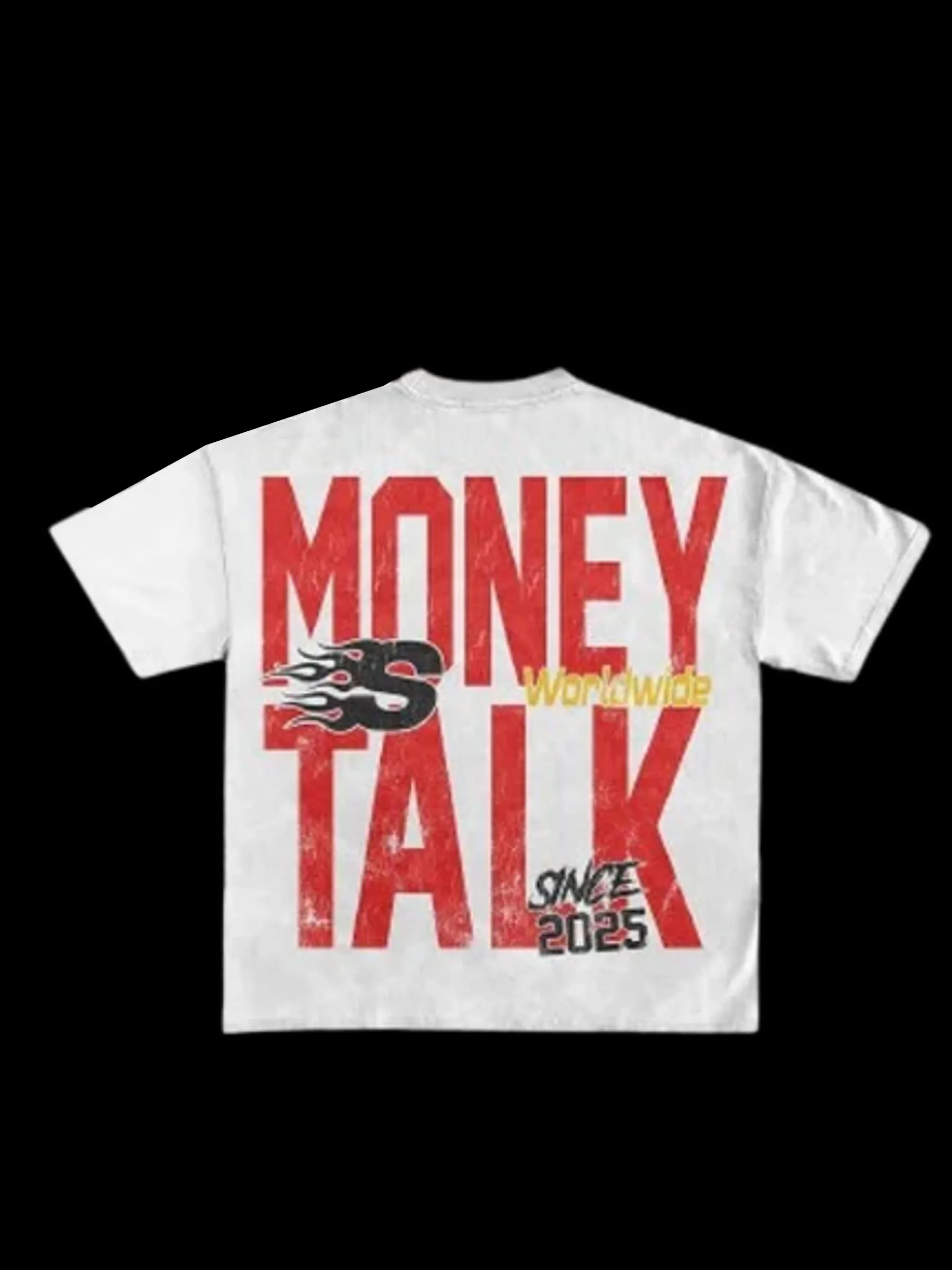 Y2K الطباعة على الوجهين الأزياء والترفيه شعار طباعة تي شيرت رجالي القطن الخالص الرجعية عالية الجودة زوجين الشارع الشهير