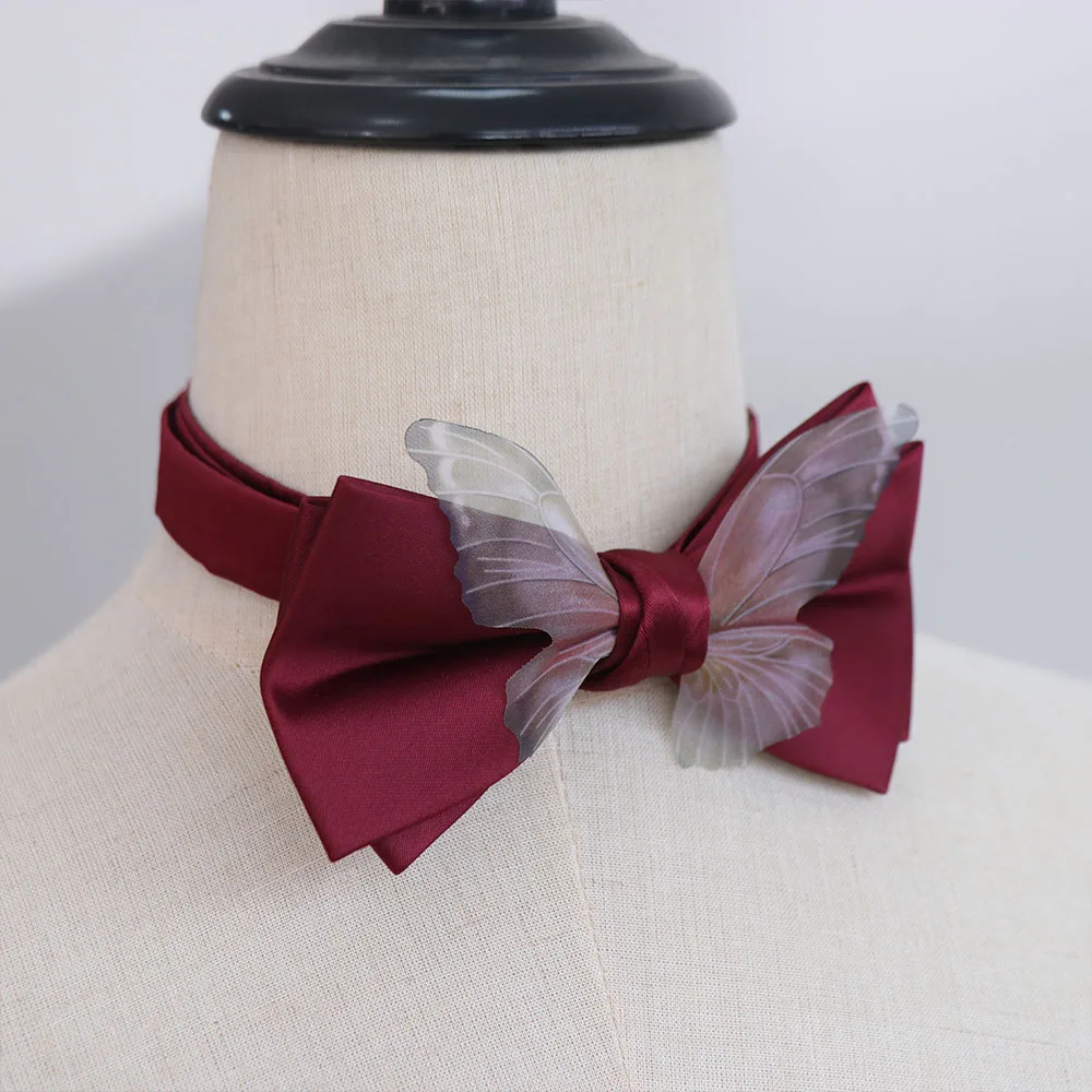 موضة بلون فراشة ربطة القوس فيونكة لينة قابل للتعديل الرجال ربطة العنق الأورجانزا Bowknot العريس وصيف ربطة عنق البدلة الملحقات #1