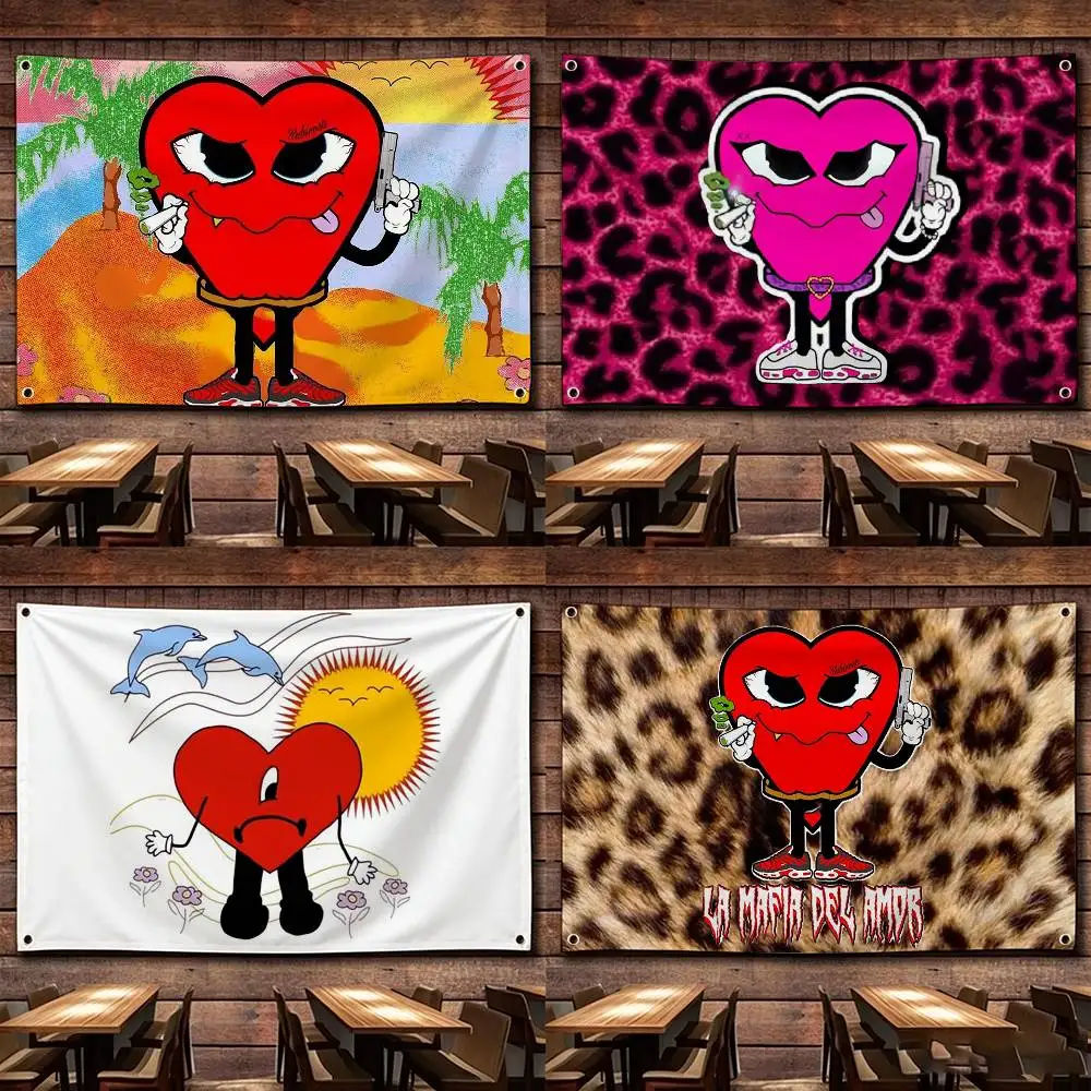 Love Mafia La Mafia Del Amor   Flags Suitable For Party Club Outdoor Interior Wall Decoration Banner Fans Gift