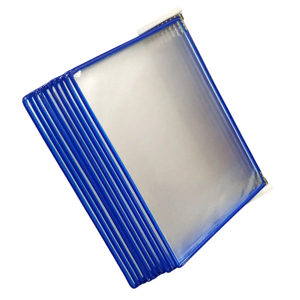

Wall Mounted Document Display Rack 10 Pages Flip File Folder Blue Office Home Files Storage Organizer Pouch