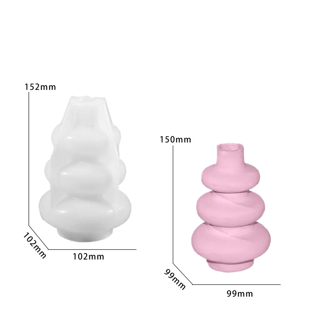 1/2 Stück Vasen-Tablett-Silikonform, ovale Untersetzerform und Flaschenbehälterform, Süßigkeitenbehälter, Blumentopf, Geschenk, Heimdekoration – Detail 8
