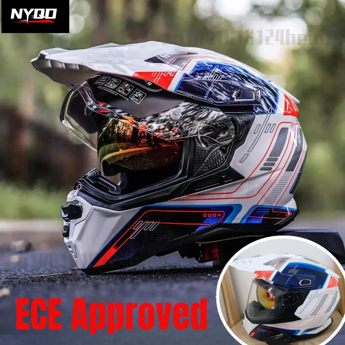 Original GSB Professional Racing Helmets Motorcycle Full Face Modular Helmets ECE Approved XP22 casco moto