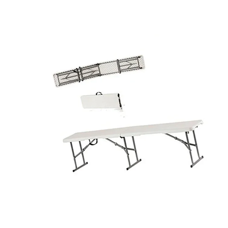

Лидер продаж, портативная заводская цена для кемпинга, 6 футов, пластиковая бытовая складная полускамейка для 2 человек с ручкой