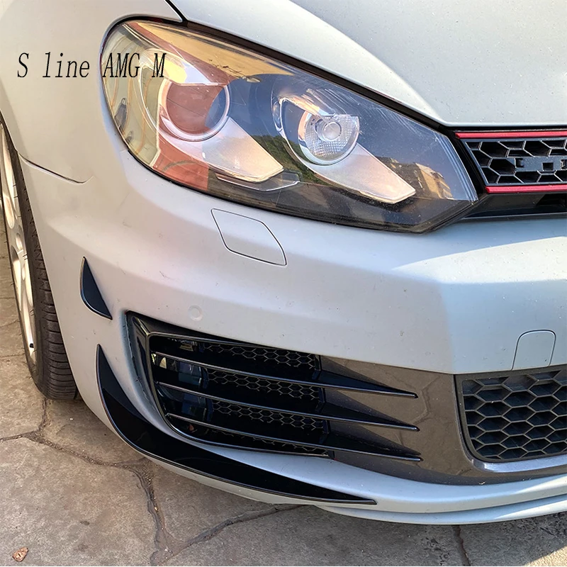 

Для VW Golf 6 MK6 GTI R GTD 2009-2013 Автомобильный передний бампер, крышка вентиляционного отверстия, накладка на впускную раму, спойлер, сплиттер, наклейка на задний фонарь