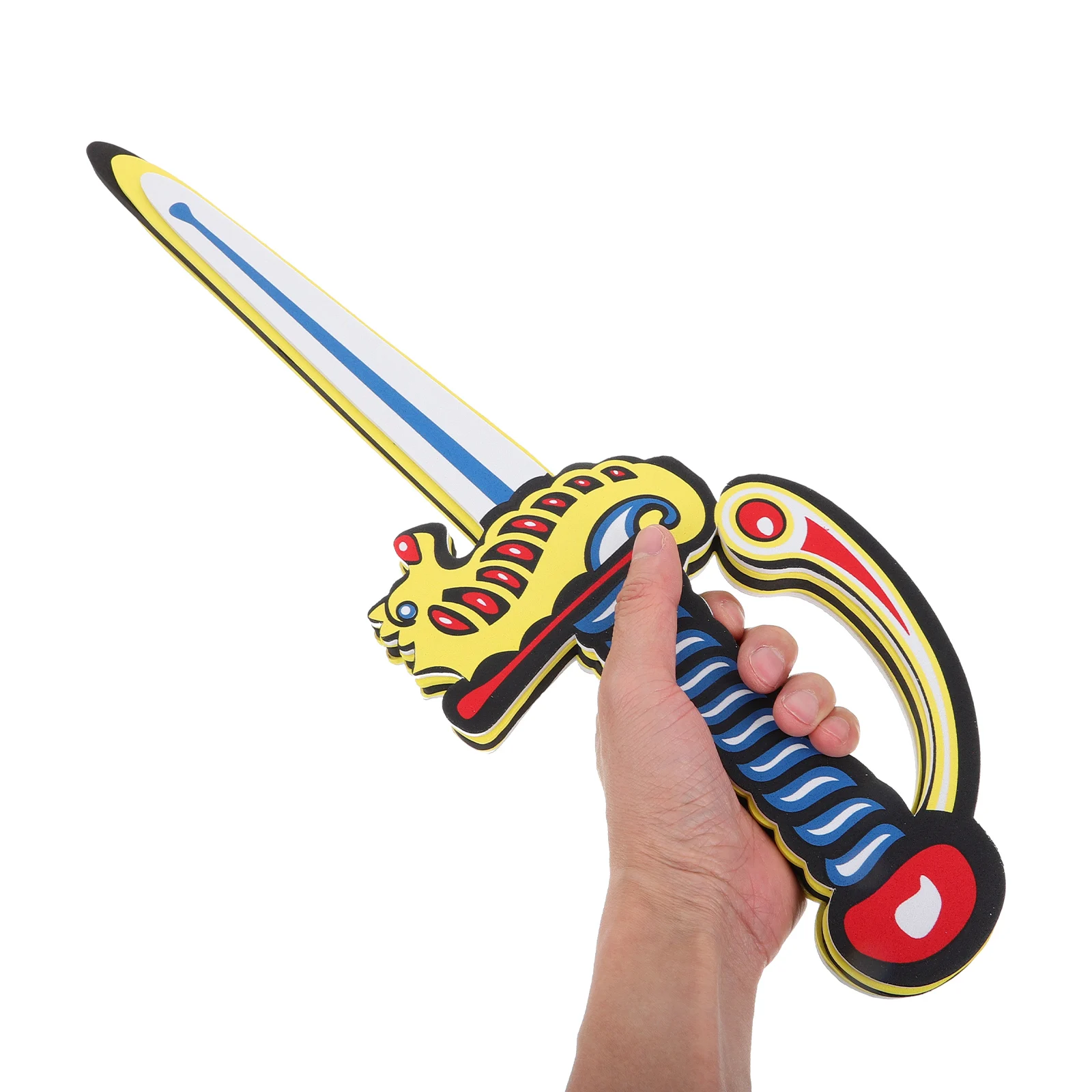 Espada de espuma macia infantil, treinamento realista de desenho animado para brincar seguro e divertido, motor de aprimoramento de atividade