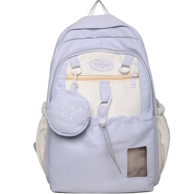 

Korean Version Star Contrasting Color With High Aesthetic Value, Large Capacity, Fashionable Versatile Backpack For Class