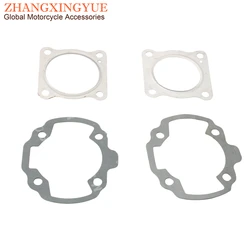 Scooter 50cc 70cc Cylinder Gasket Set Top End For Peugeot Buxy Elyseo Elystar Looxor Metal-X Vivacity X-Fight 50cc 2T