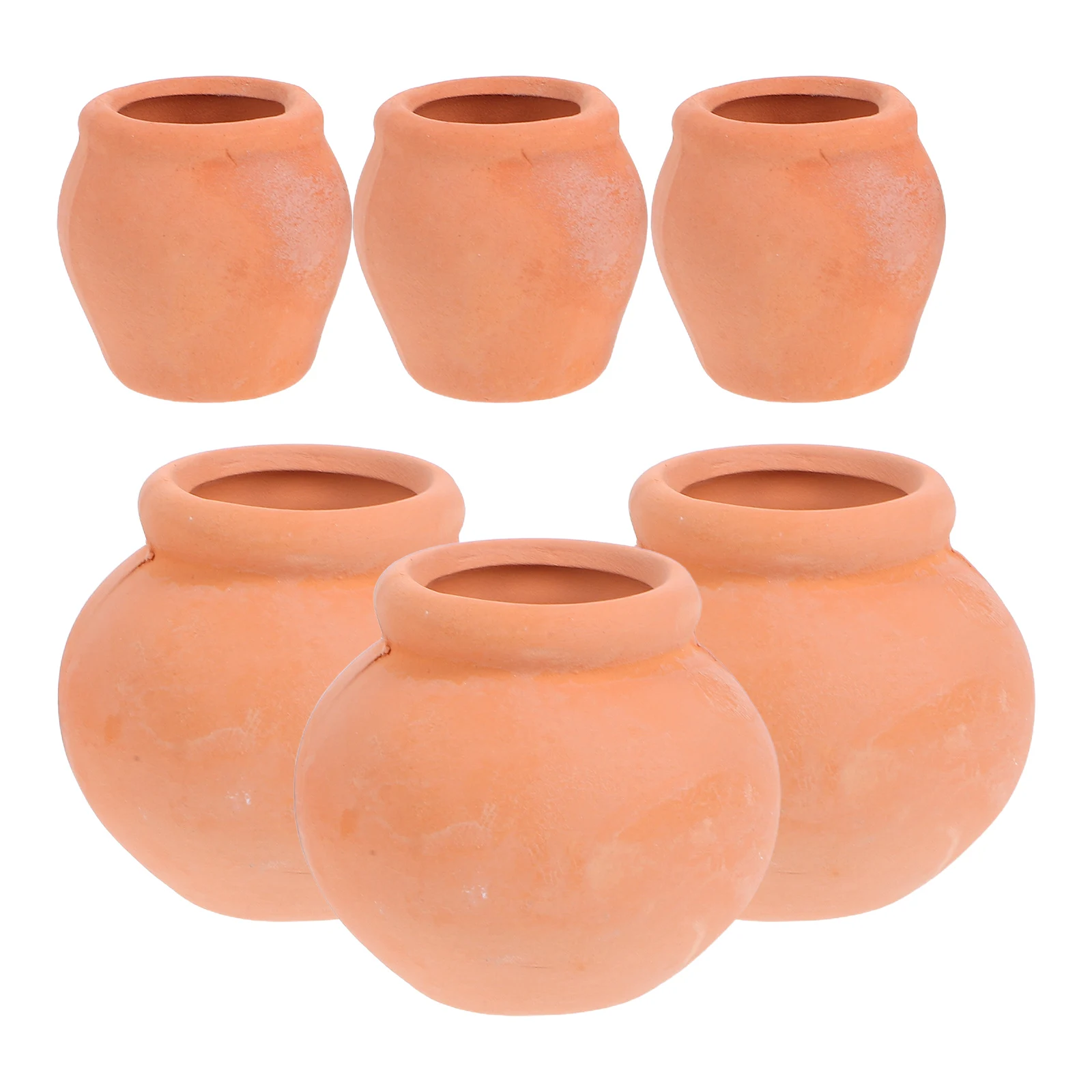

6Pcs Clay Terracotta Succulent Pots Mini Planters Small Plant Pots for Indoor Desktop Garden Decoration Small Terracotta Pot