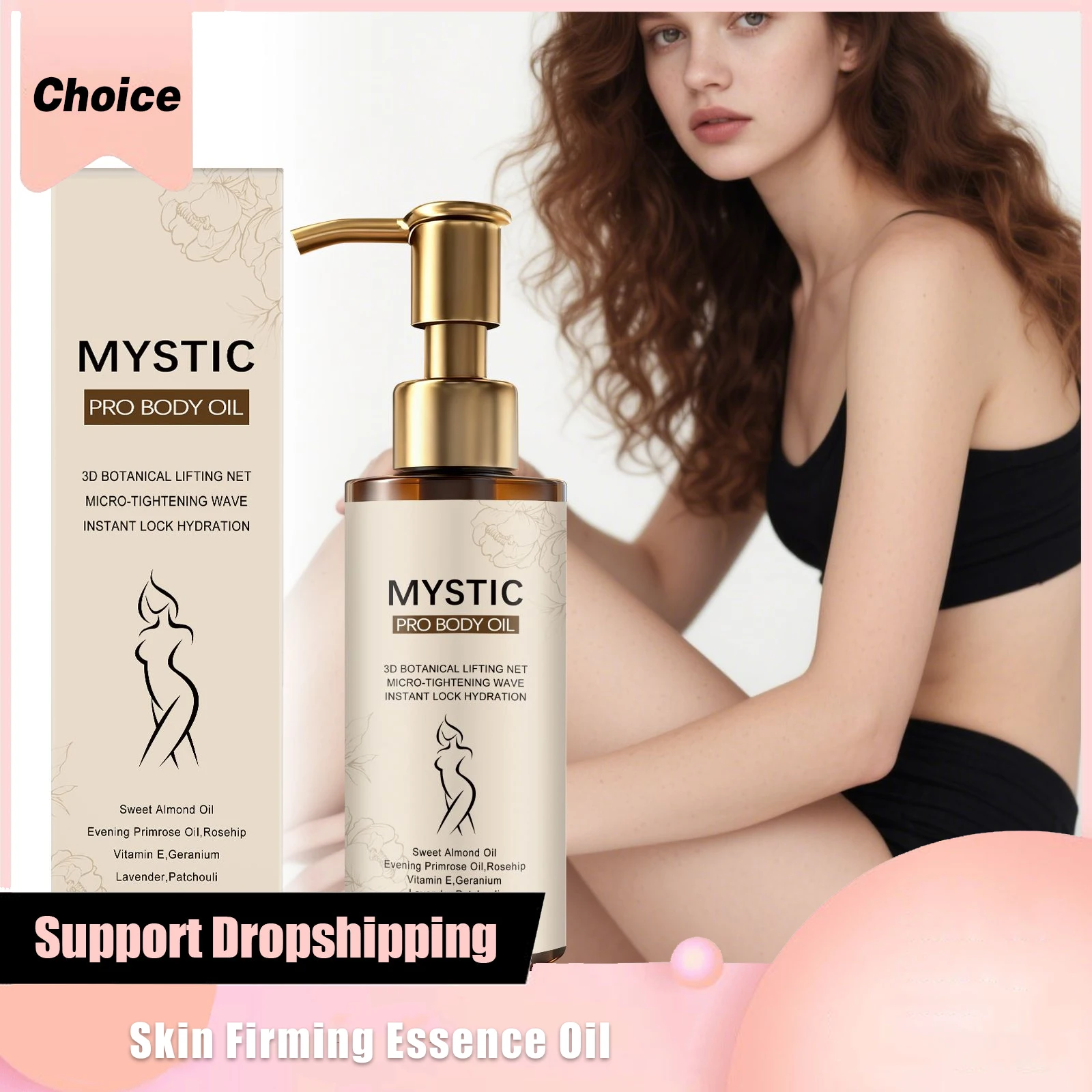 

Tocopherol Nourishes Body Oil Aromatherapy Massage Firm Skin Stimulate Metabolism Deep Moisturizing Body Shaping Essential Oil