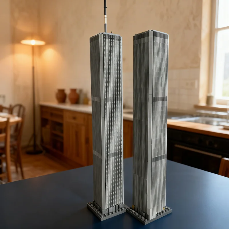

5463pcs MOC Twin Towers City Model Building Blocks Construction Christmas Gifts Toy Creative DIY Idea Education Assemble Brick