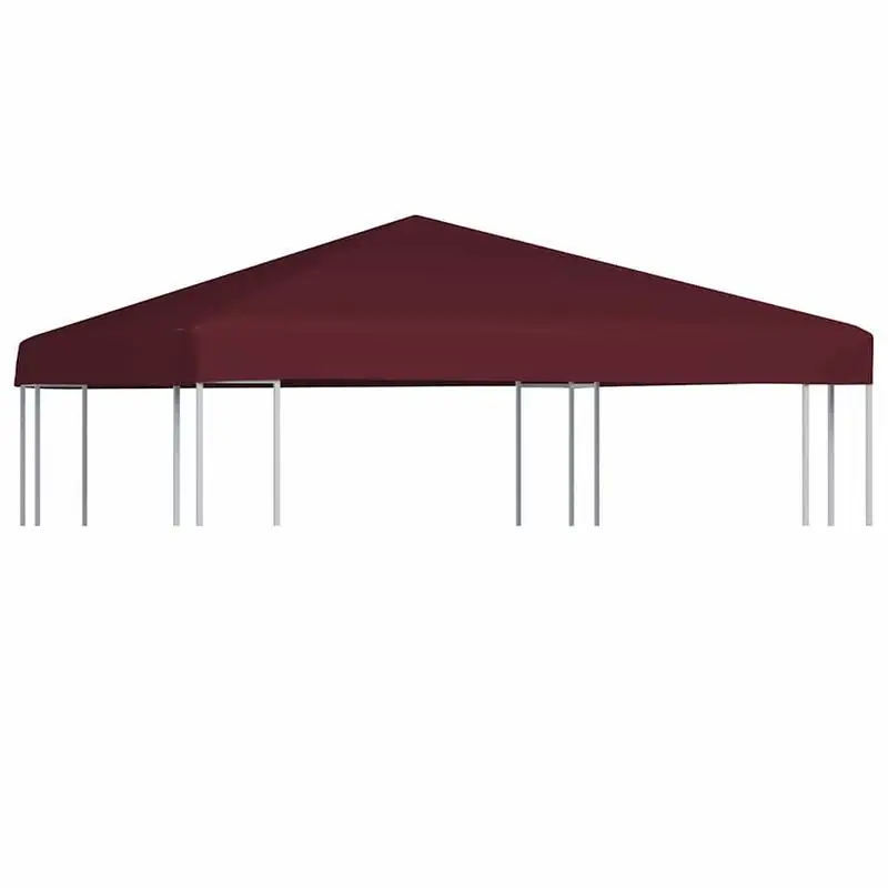 Toit de pavillon rouge bordeaux 3x3 m 310 g/m²