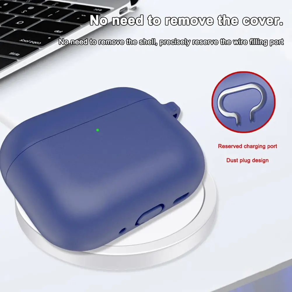 Custodia per auricolari in silicone per Airpods Pro 3 Custodia protettiva per auricolari antipolvere antigoccia per Apple Airpods Pro 3