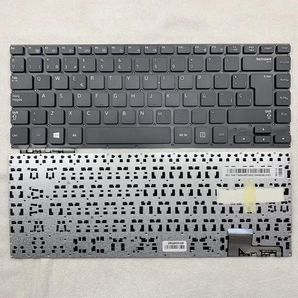 French Azerty,Spanish Keyboard For SAMSUNG NP530U4B NP530U4C NP535U4C NP530U4BI 530U4 530U4C 530U4BI 535U4C 535U4B Series