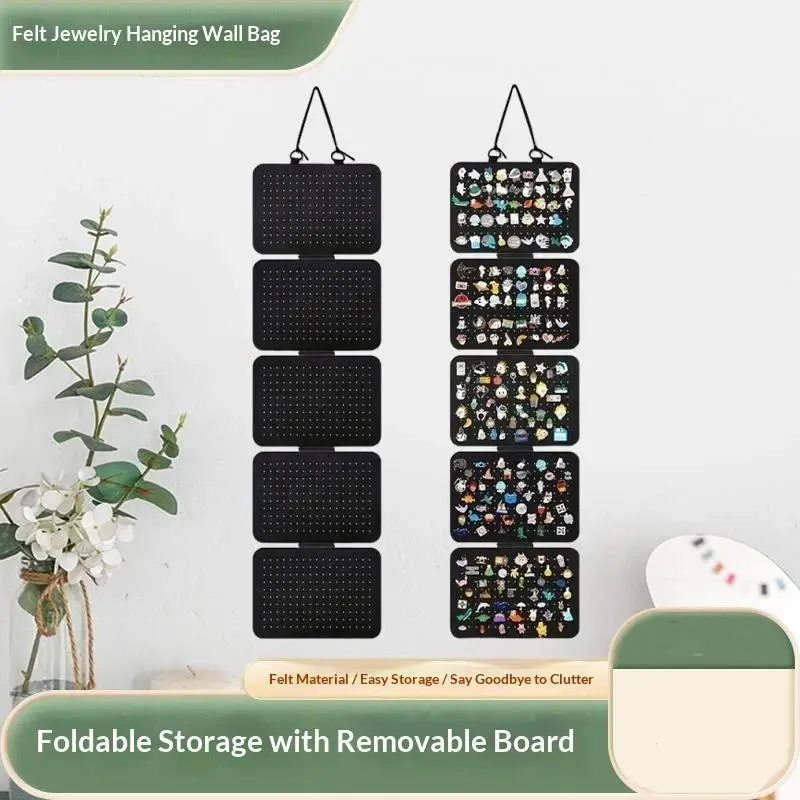 Felt Hanging Enamel Pin Display Organizer For Storing Pins Badges Brooches In Dorm Bedroom