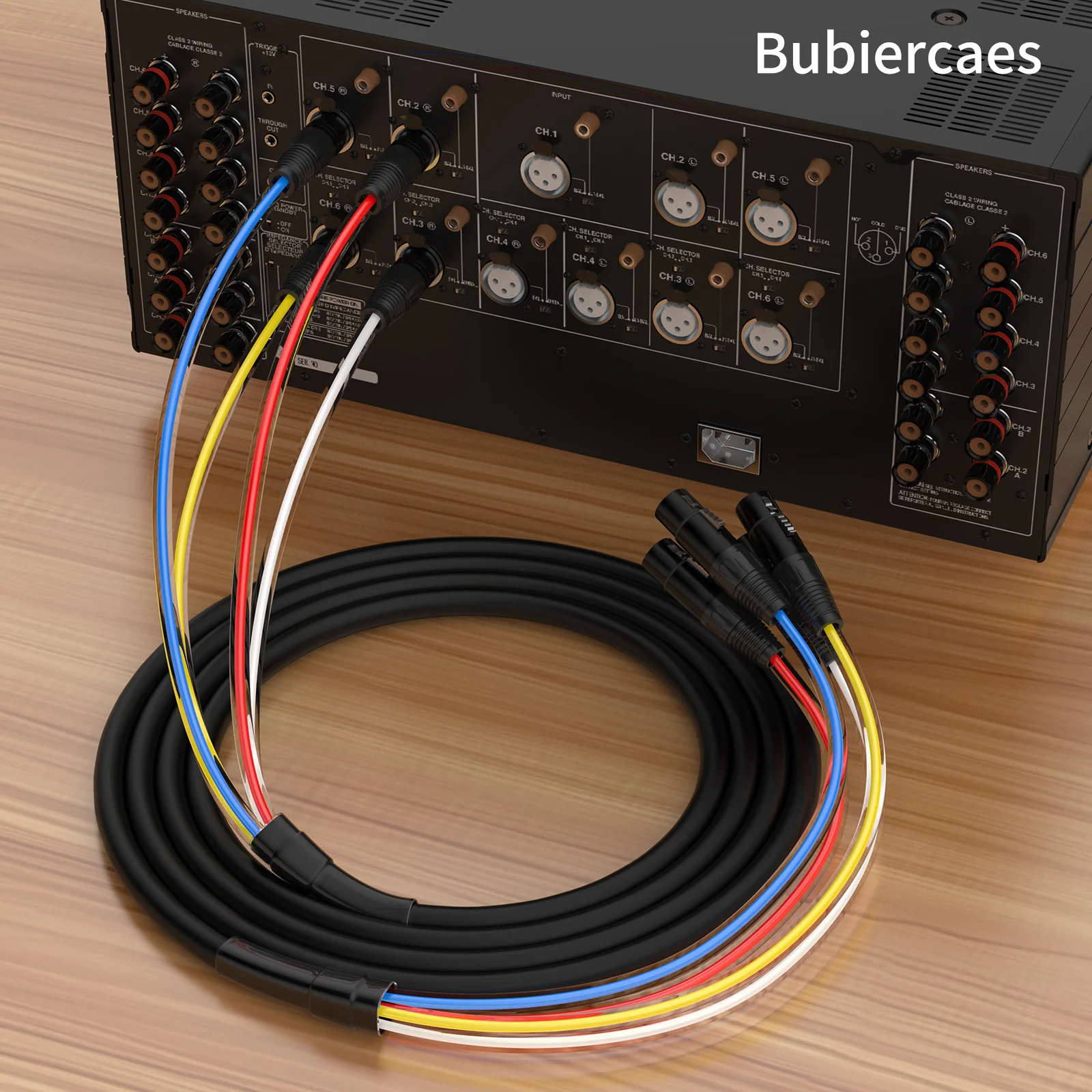 Profesjonalny 3-pinowy kabel XLR multimedialny, męski na żeński, zbalansowany przedłużacz audio na 2, 4, 6, 8, 12, 16 kanałów. — zdjęcie produktu 4