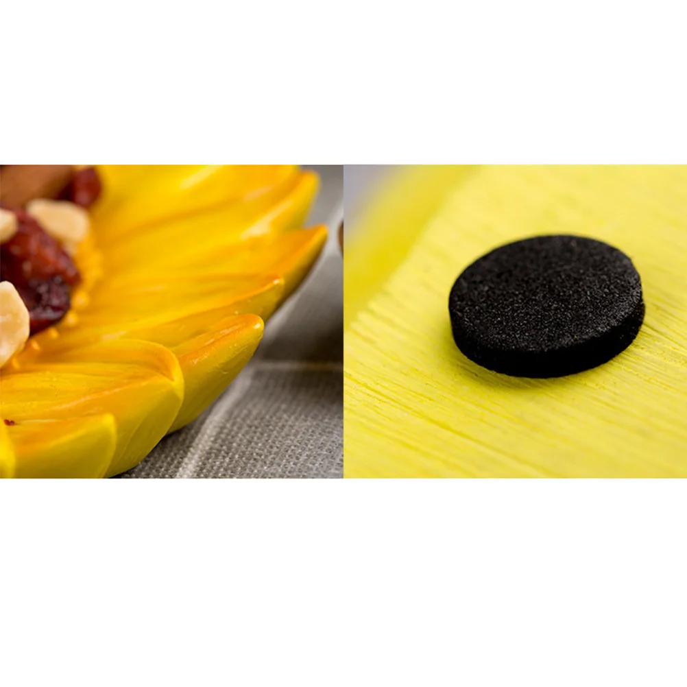 

Resin Dried Fruit Plate Yellow Sunflower Design Decorative Nut Dish Jewelry Tray Creative Storage Tray for Snacks Dessert Home