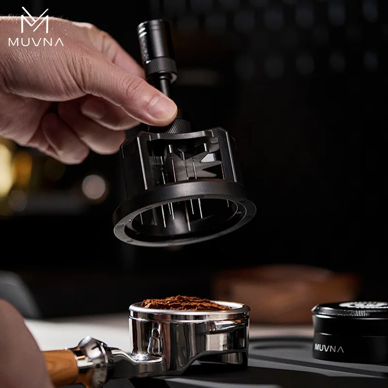 Muvna Espresso Needle Wdt Distributor Adjustable Depth Coffee Powder Clump Breaking For Espresso Machine Home Coffee Bar