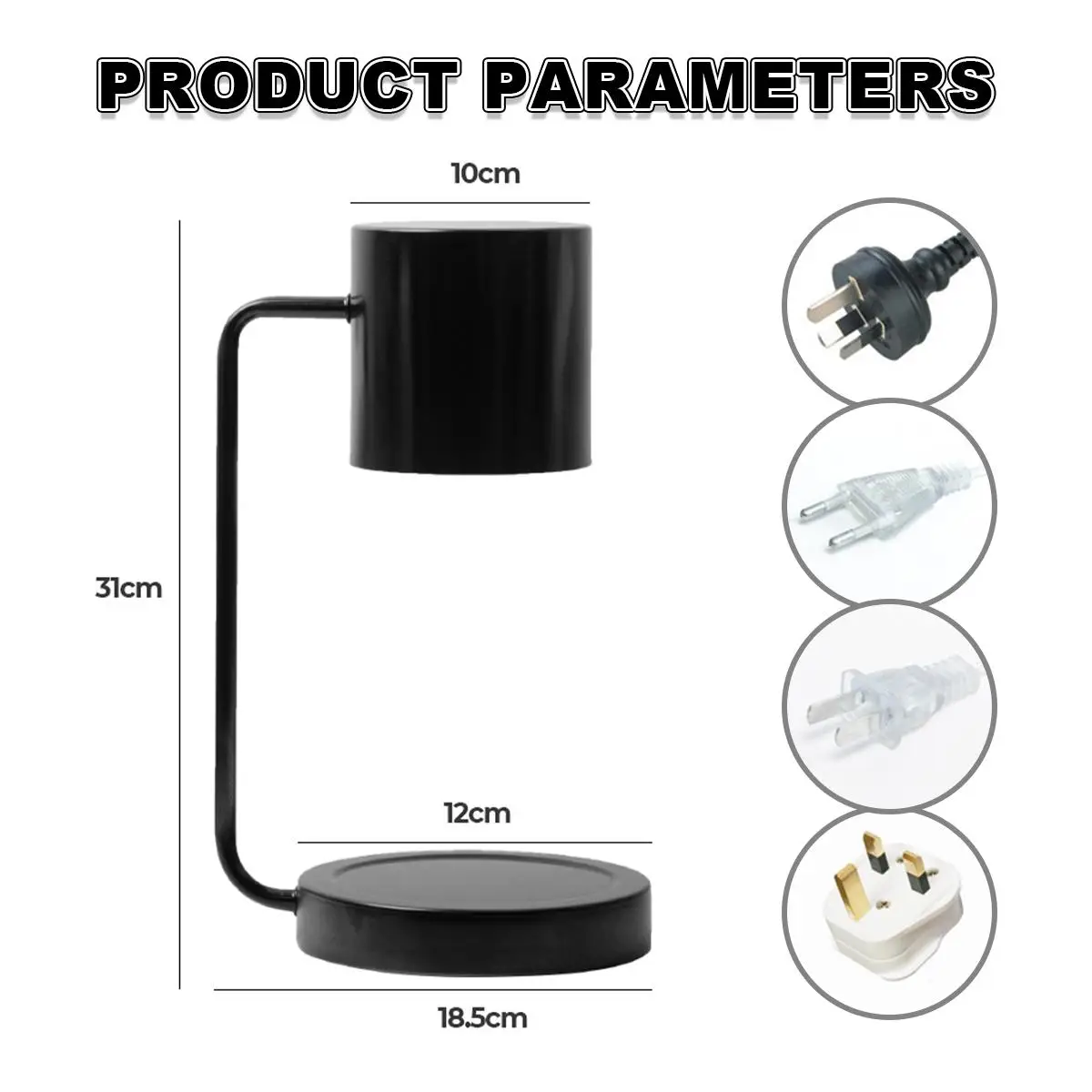 Candle Warmer Lamp With Timer Dimmer 220v 110v Heat Dimmable Wax Switch Electric Night Control Fragrance Light Buld Gu10
