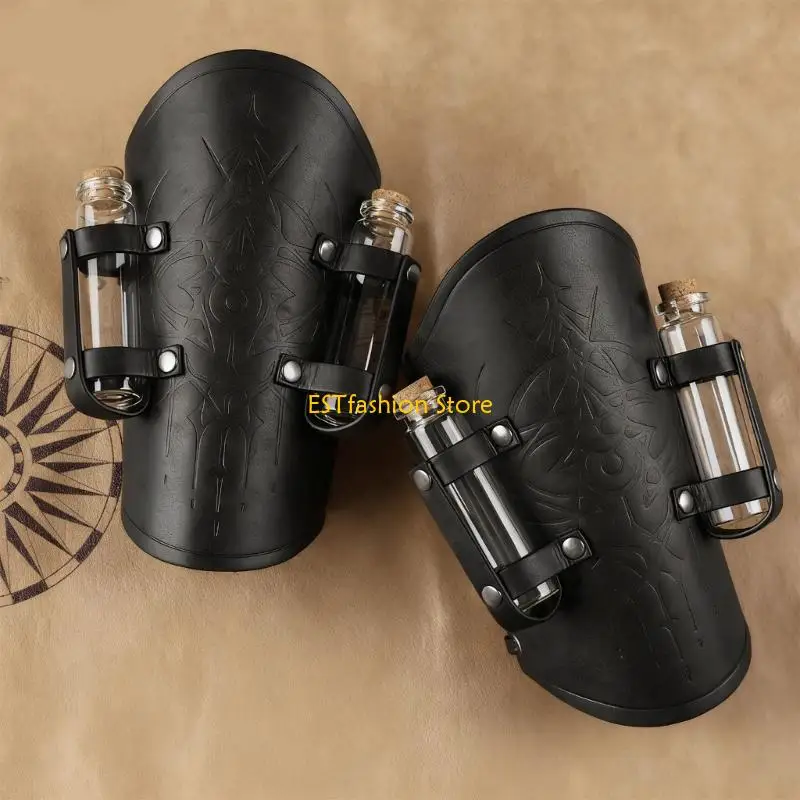 

Y5GC Knights Gauntlets Arm Guard Пробковая бутылка для зелья для эпохи Возрождения Хэллоуин