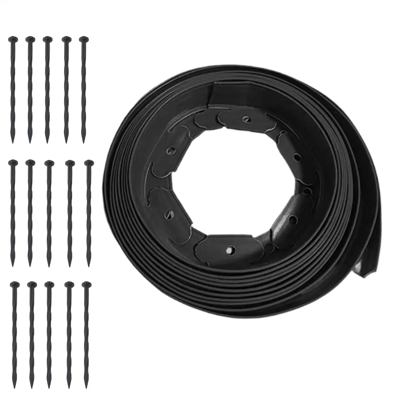 Garden Border 5-Meter Easy Flexible Portable Strip Garden Edging Border For Flower Bed Plant Border Path Gravel Lawn Yard