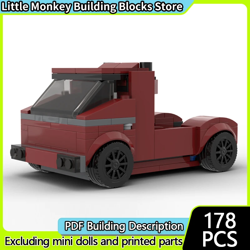 

Speed Racing Car Model MOC Building Bricks Cargo Transport Truck Modular Technology Children Holiday Gifts Assemble Toys Suit