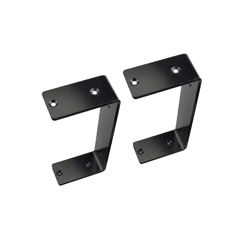1PCS Black U-shaped Wall-mounted Shelf Support Desk Hanging Square Corner Bracket Shelf Bracket Fixed Clip Hardware Accessories