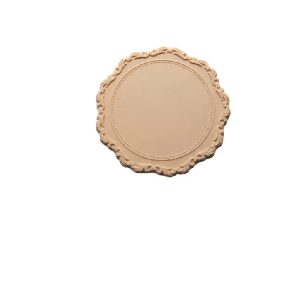 2pcs Table Decoration Round Tableware Pad Non-slip Silicone Coaster Placemat Cup Mat