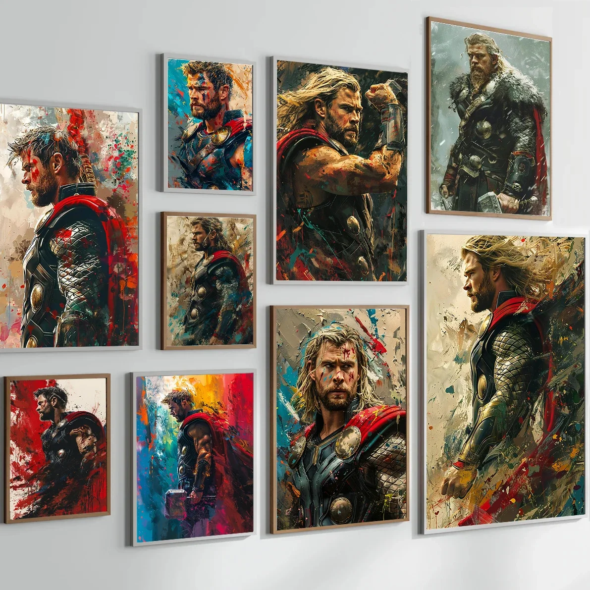

Disney Marvel Thor Poster Love and Thunder 2024 New Movies Superhero Home Decor Print On Canvas Painting Wall Art Picture Gift