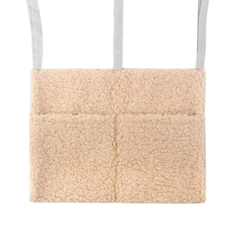 Praktische bed opbergtas Eenvoudig installeren Hangtas met dubbele zakken voor babybed -naaste praktische hangtas