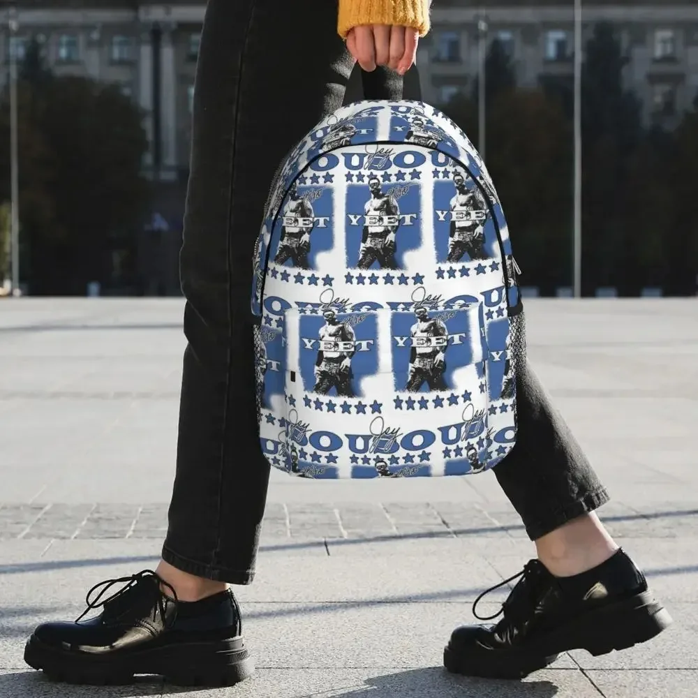 Jey Uso Yeet Backpack Logo Backpack Fashion Shopping Bag Vintage Bags Personalized School Backpack for Students