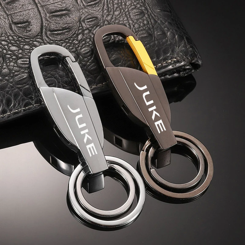 Zinc Alloy Car Keychain Key Ring Emblem Keychain For Nissan Juke F15 F16 2010 2011 2012 2016 2019 2011 2022 Car Accessories