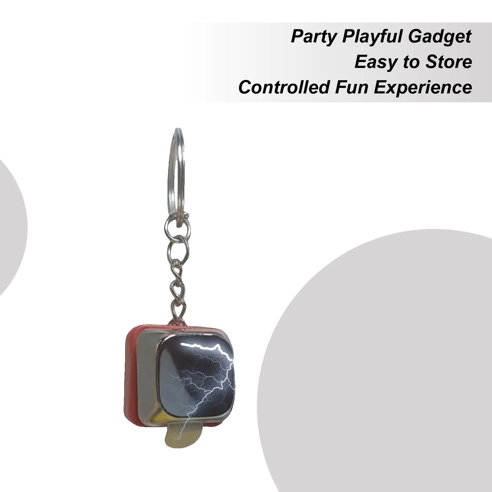 

Creative Prank Electric Shock Keyboard Button Keychain Pendant Leisure Entertainment Electric Prank Prank Decompression Toy