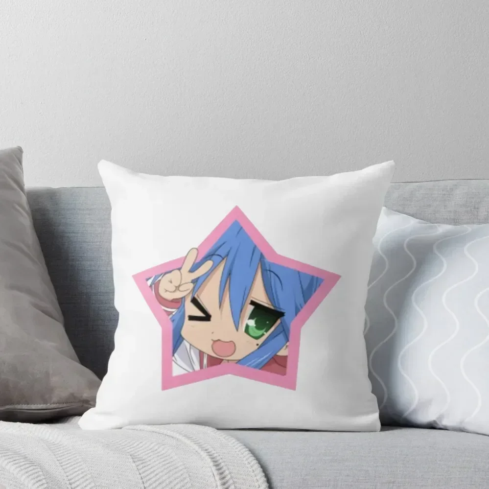 

konata izumi lucky star design Throw Pillow Pillow Decor Cushion Cover Luxury Covers For Sofas Luxury Cushion Cover pillow