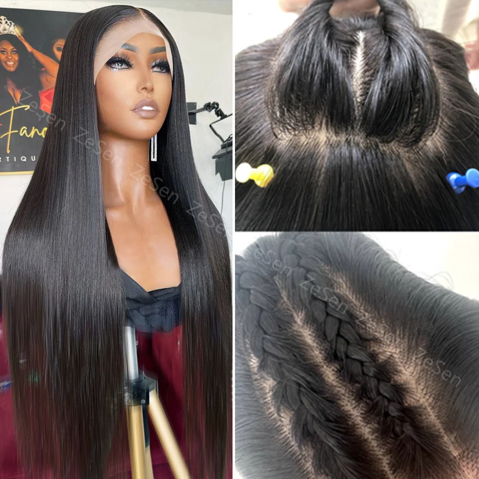 

Синтетические длинные прямые 4x4 искусственная кожа головы шелковые верхние кружевные передние парики для чернокожих женщин с детскими волосами термостойкие волосы Fibe парик