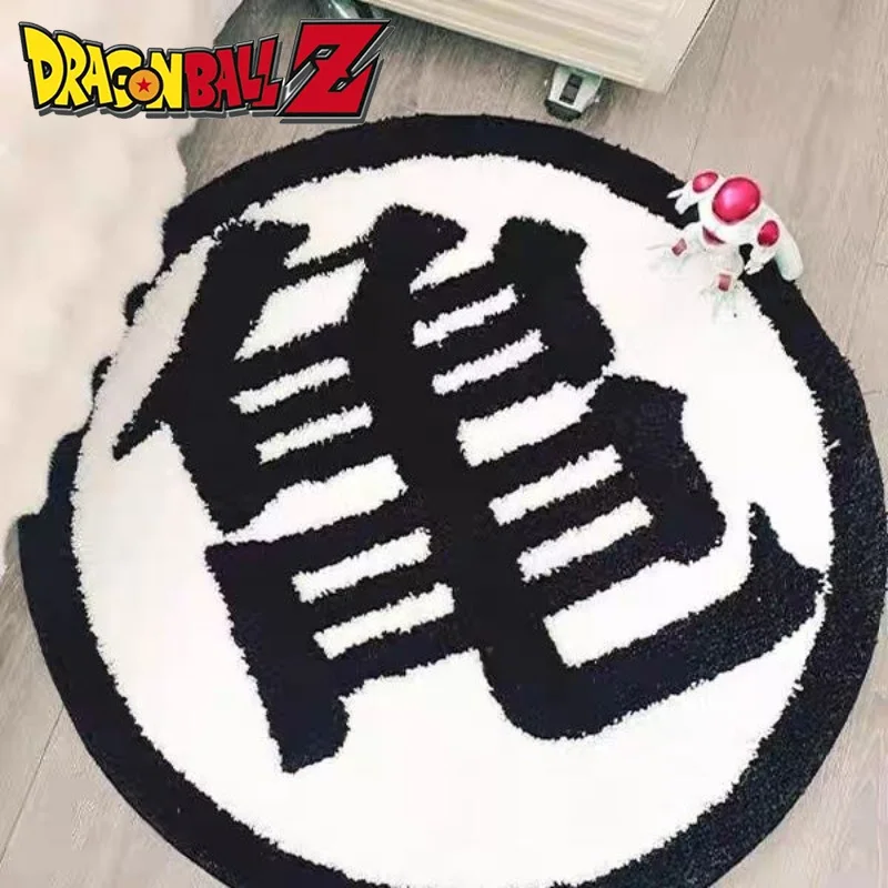 Dragon ball redondo reunido piso quarto anime crianças sala de estar quarto desgrenhado macio pelúcia cadeira tapete decoração casa cabeceira