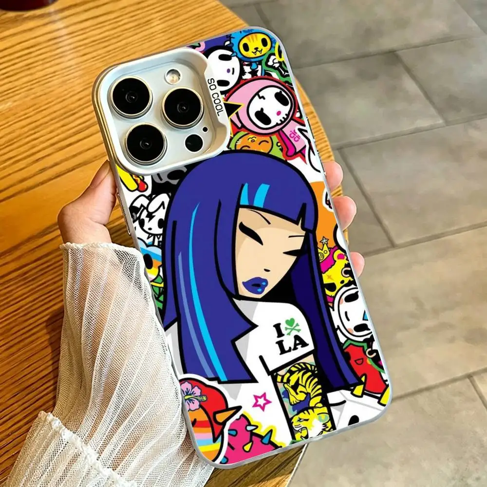 Japan Fashion Cartoon Tokidokis  Phone Case For iPhone 17,16,15,14,13,12,11 Plus,Pro Max,XS,Purple Silver Phone case Funda Cover view 6