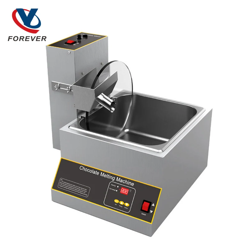 خلاط شوكولاتة مع استخدام تجاري عازل مناسب لمحلات الكيك ومحلات الحلوى خلاط تسخين من الفولاذ المقاوم للصدأ 220 فولت/110 فولت #5