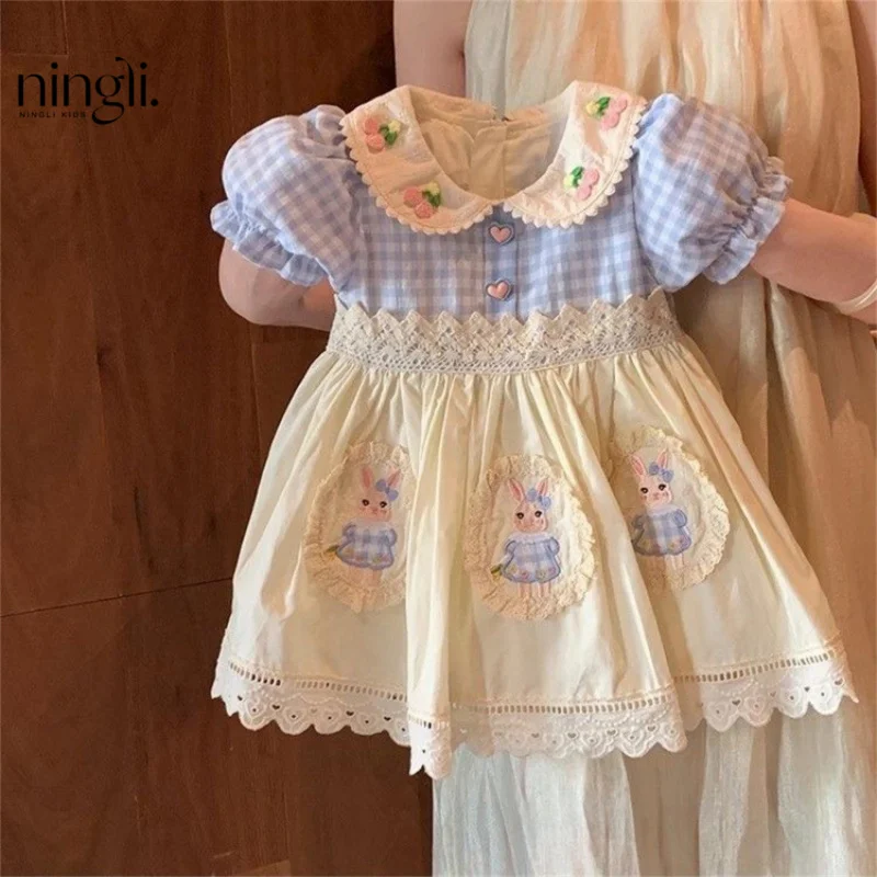 

Girls2026Summer sweet dress for baby girls, holiday style princess dress for girls, trendy