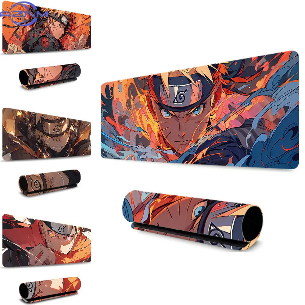 Fire Water Naruto Anime Gaming Mousepad Deskmat