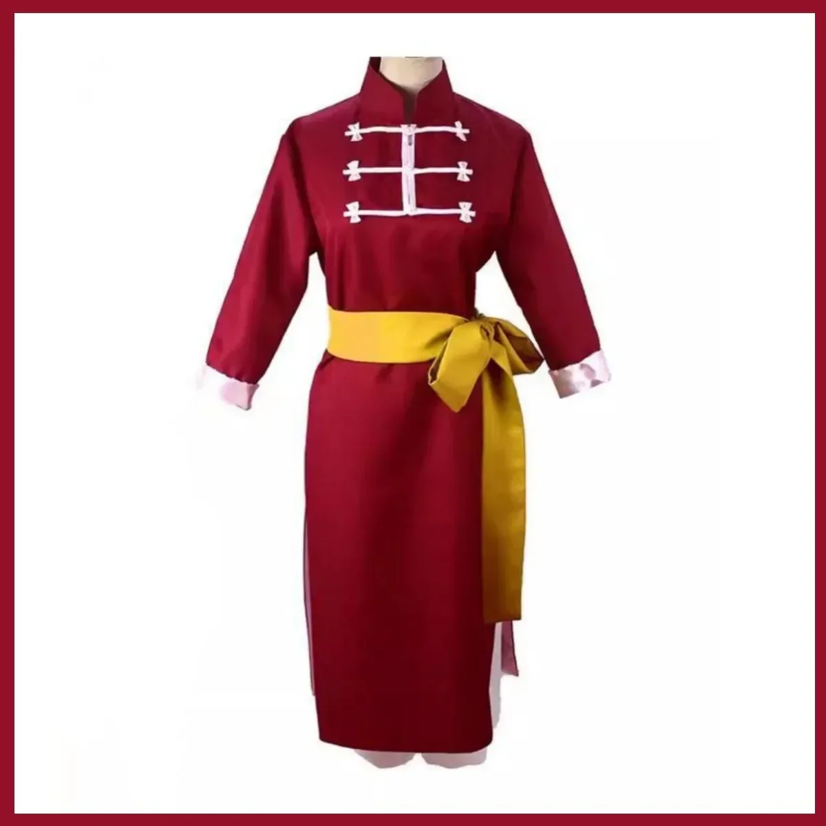 Anime  Kagura Leader Cosplay Costume Red Robe Headwear Uniform Full Set Adult Woman Kawaii Halloween Carnival Suit