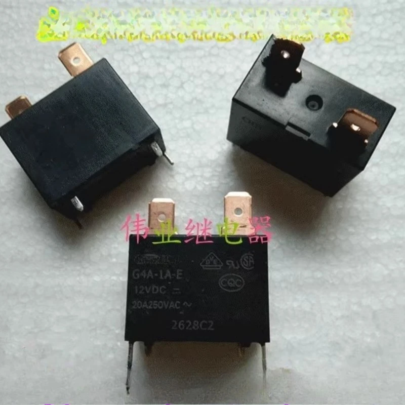 

5 шт./лот G4A-1A-E 12 В постоянного тока силовое реле 20 А 4-контактный 2-контактный разъем