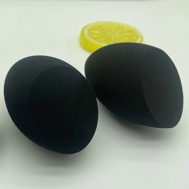 Czarny aplikator do makijażu Super miękka gąbka do blendowania pudru Gładki podkład do konturowania Puff do blendowania