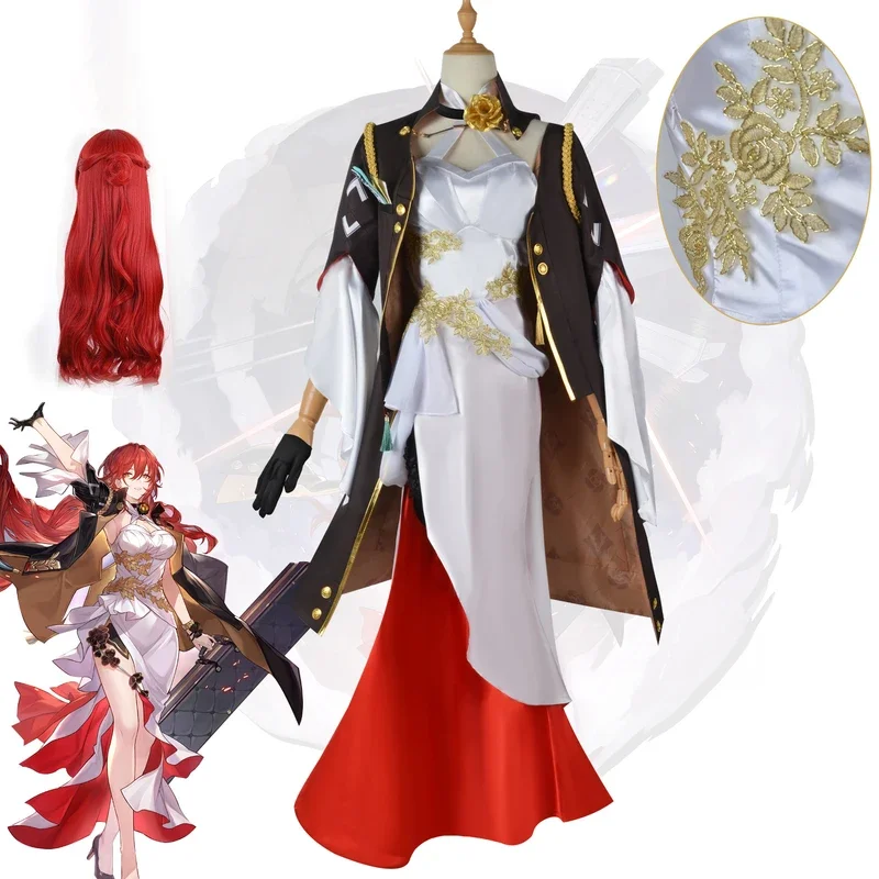 Murata Himeko Cosplay Costume da cameriera francese Honkai Star Rail Carnevale Parrucca uniforme Anime Costumi di Halloween Gioco da uomo