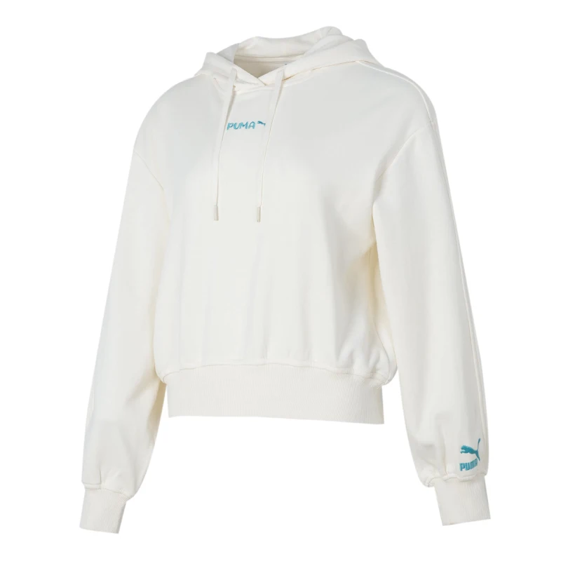 

Puma Women's Classics Slounge Girl Sweatshirt Tr Sportswear Running Training Casual Hooded Sweatshirt Pullover 625165-65