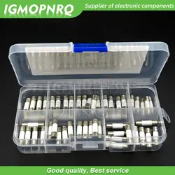 50PCS 10 Kinds Fast Ceramic Fuses Kit 250V 5mm x 20mm 0.25A 0.5A 1A 2A 3A 5A 8A 10A 15A 20 AMP Fuse Tube Assortment ibuw