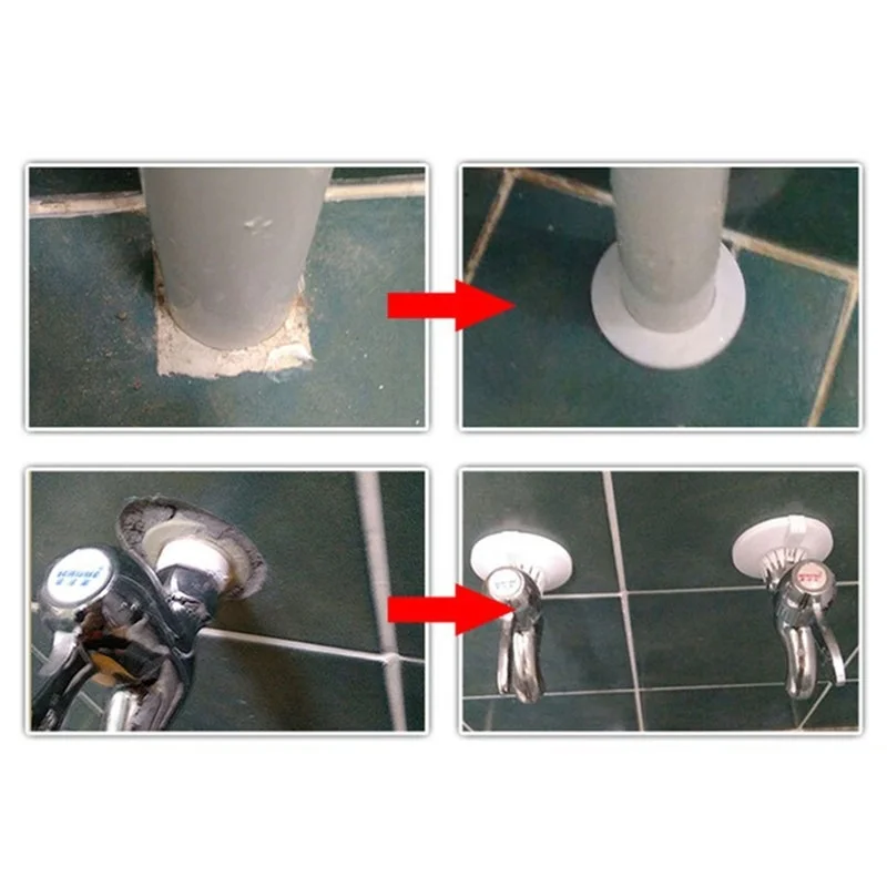 2pcs Plastic wall hole duct cover shower faucet angle valve Pipe plug decoration snap-on Plate kitchen accessories