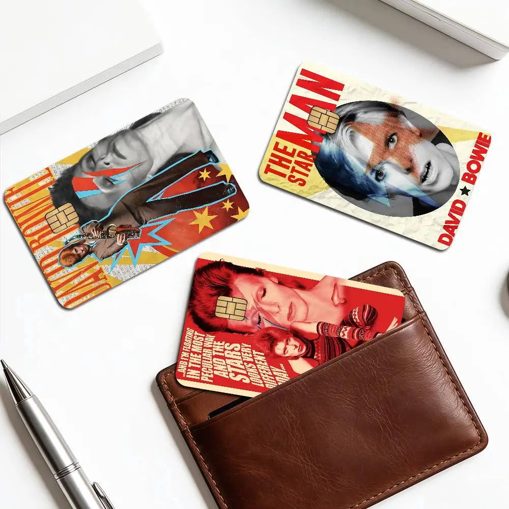 D-David Hot Singer B-Bowie Anime Spend or Save Funny Shell On Off Ultra Thin No Fade Sticker Skin Film for Debit Credit Card