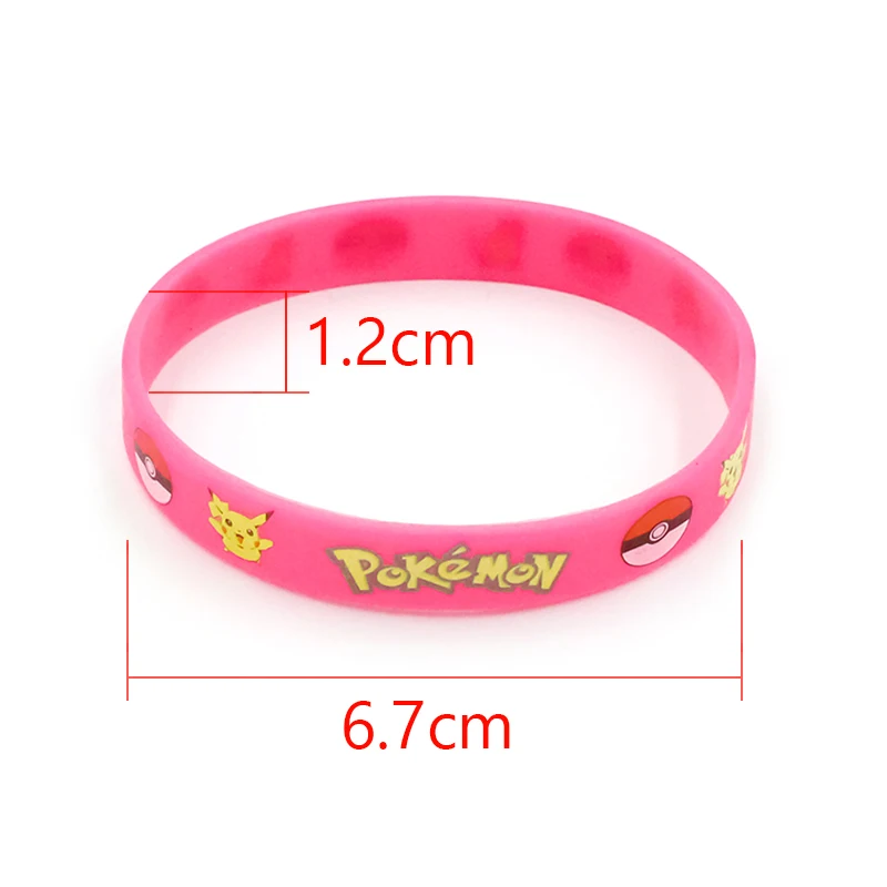 Pokemon Bracelet Anime Pocket Elf Pikachu Noctilucent Cartoon Silicone Wristband Bracelets Party Gifts Cosplay Accessoires Toys