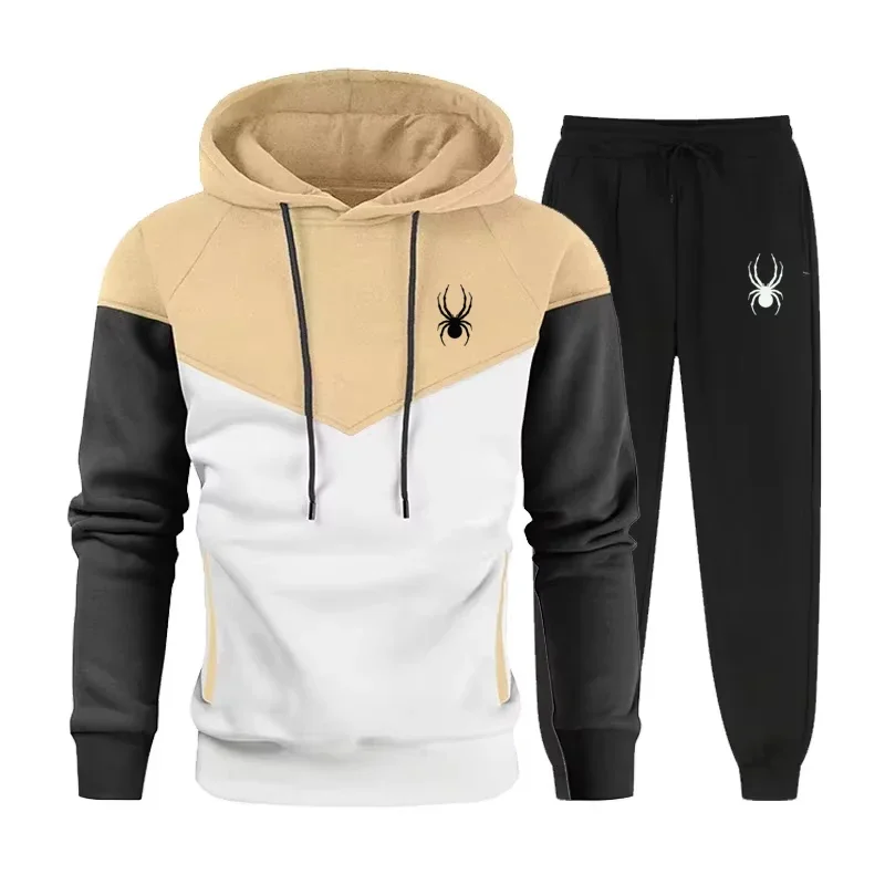 2024 Autumn/Winter Men's Sports Hoodie and Pants Set Fashion Sports Shirt Cotton Top Set Neutral High Quality Set